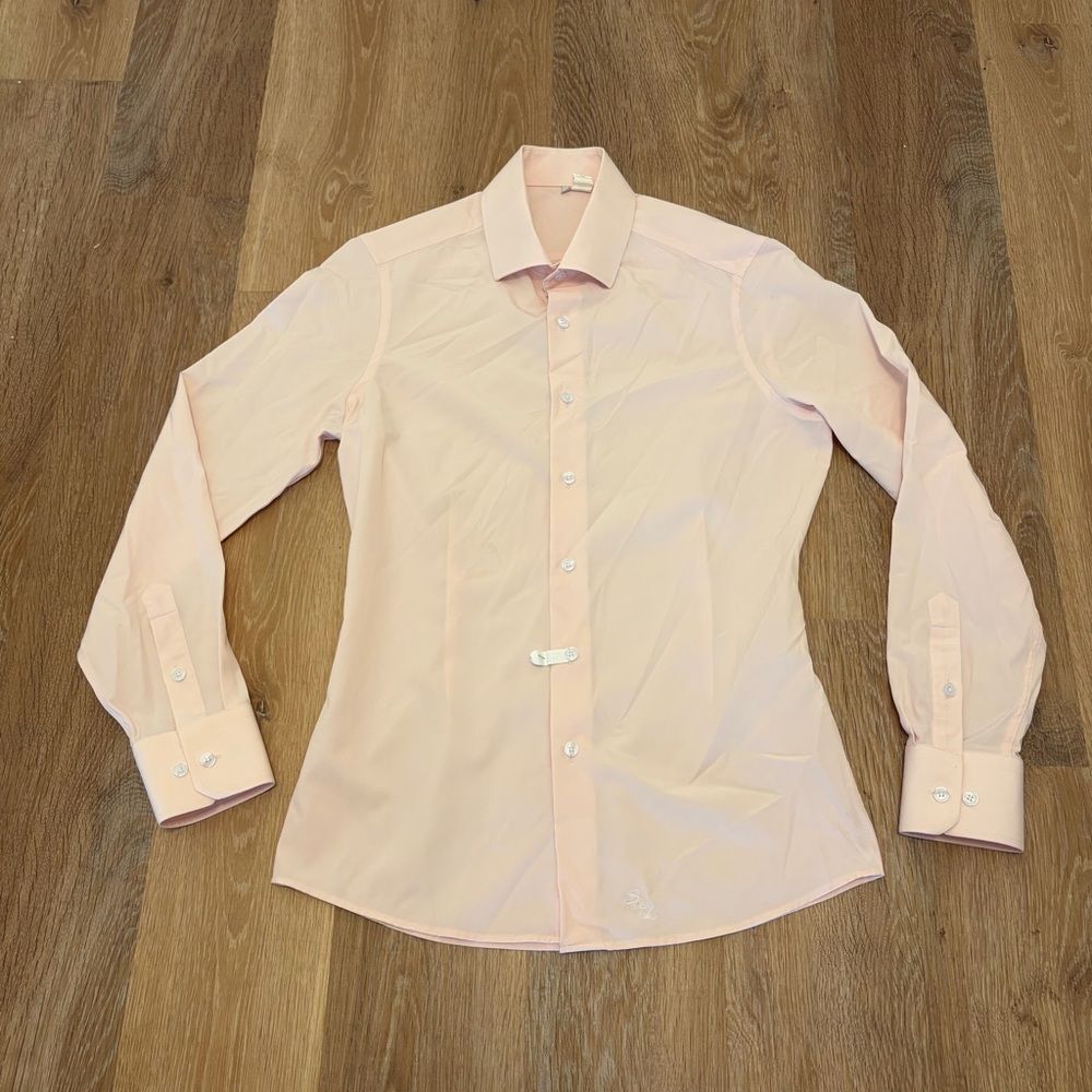 State and Liberty Light Pink Dress Shirt Performance Slim Fit Button-Down XS